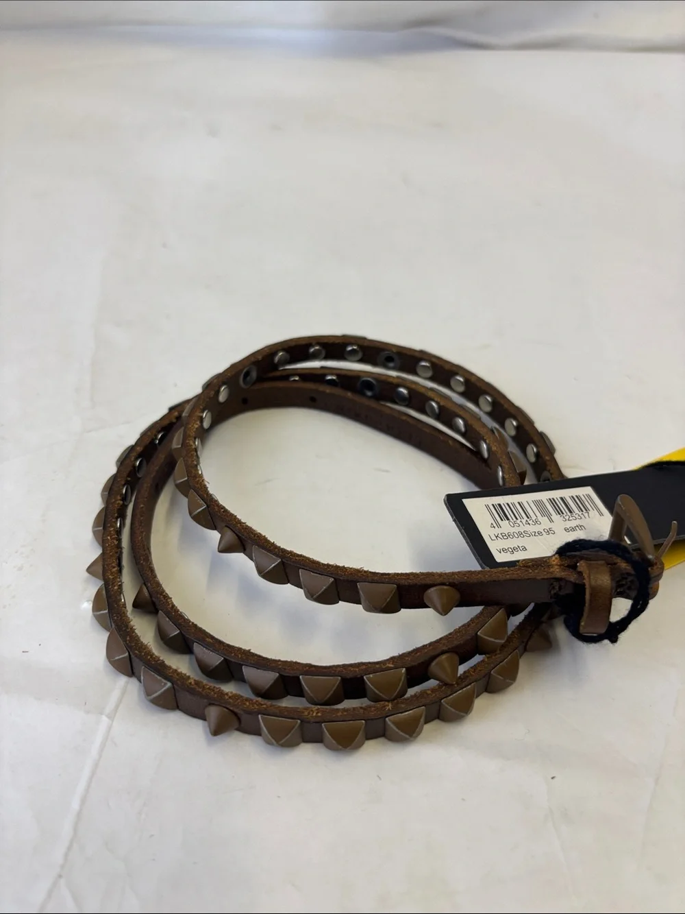 Liebeskind Berlin Leather Studded Skinny Belt